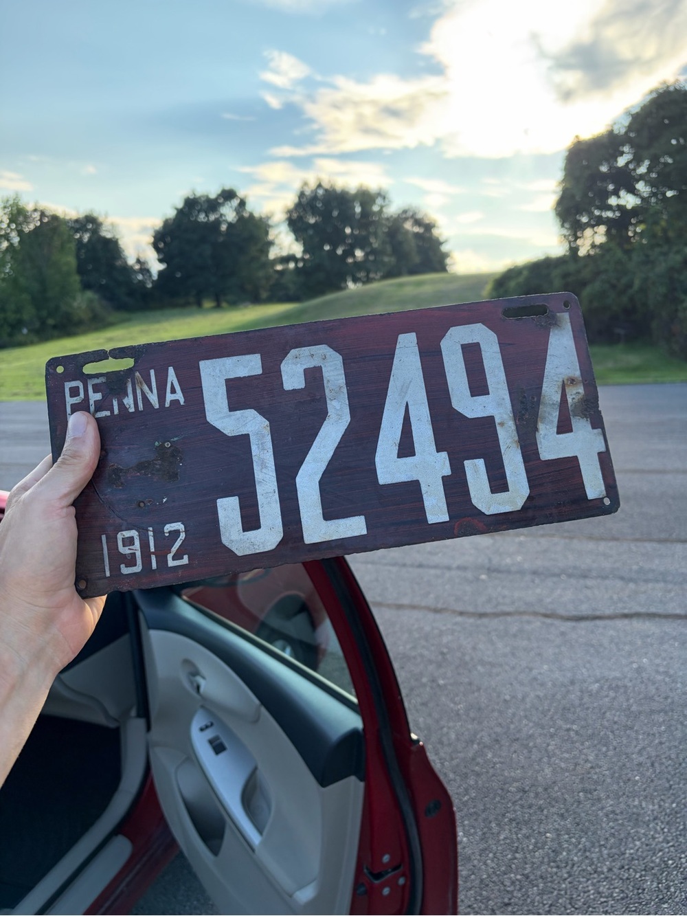 1912 - PENNSYLVANIA - LICENSE PLATE